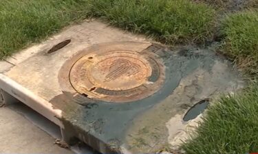 A Kansas City man is trying to solve the sewage issue flowing into a storm drain near his home.