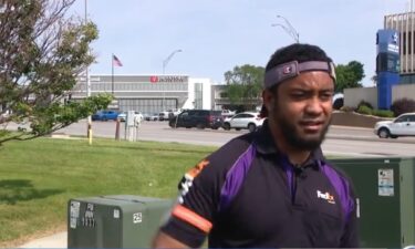 Javon Hall says helping others is something that comes naturally with how his mom raised him.