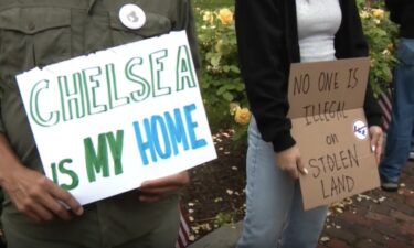 A few dozen people showed up at Chelsea City Hall
