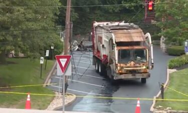 A Rumpke truck tangled in power lines in Walnut Hills is reportedly causing some outages in the area June 16 morning. It happened at the Eden Park Drive and Lake Drive.