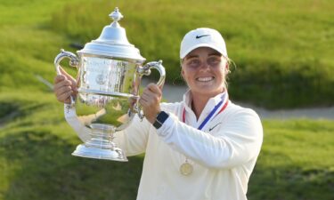 Maja Stark after winning the US Women's Open golf tournament at Erin Hills on Sunday June 1.