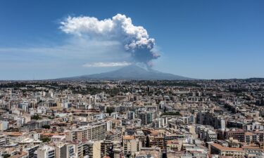 Italy's Mount Etna erupts