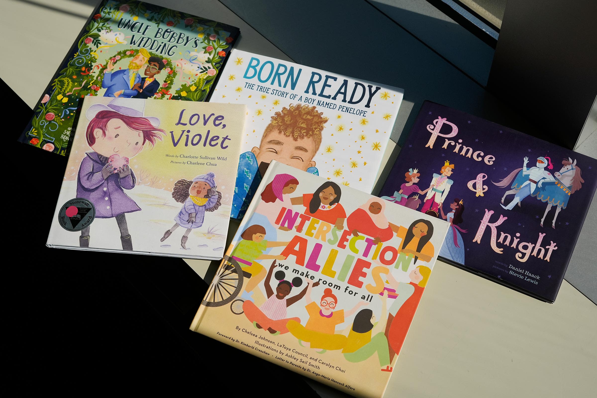 <i>Associated Press via CNN Newsource</i><br/>A selection of books featuring LGBTQ characters that are part of a Supreme Court case are pictured on April