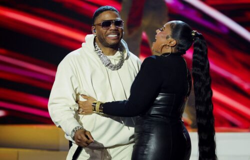 Nelly and Ashanti attend the iHeartRadio Music Awards at Dolby Theatre in Los Angeles
