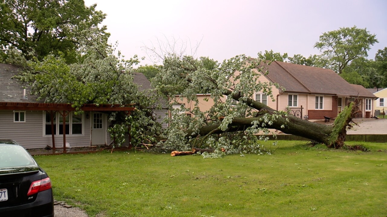 <i>Jack McCormick/KSHB via CNN Newsource</i><br/>A line of severe storms moved through the Kansas City area Tuesday afternoon