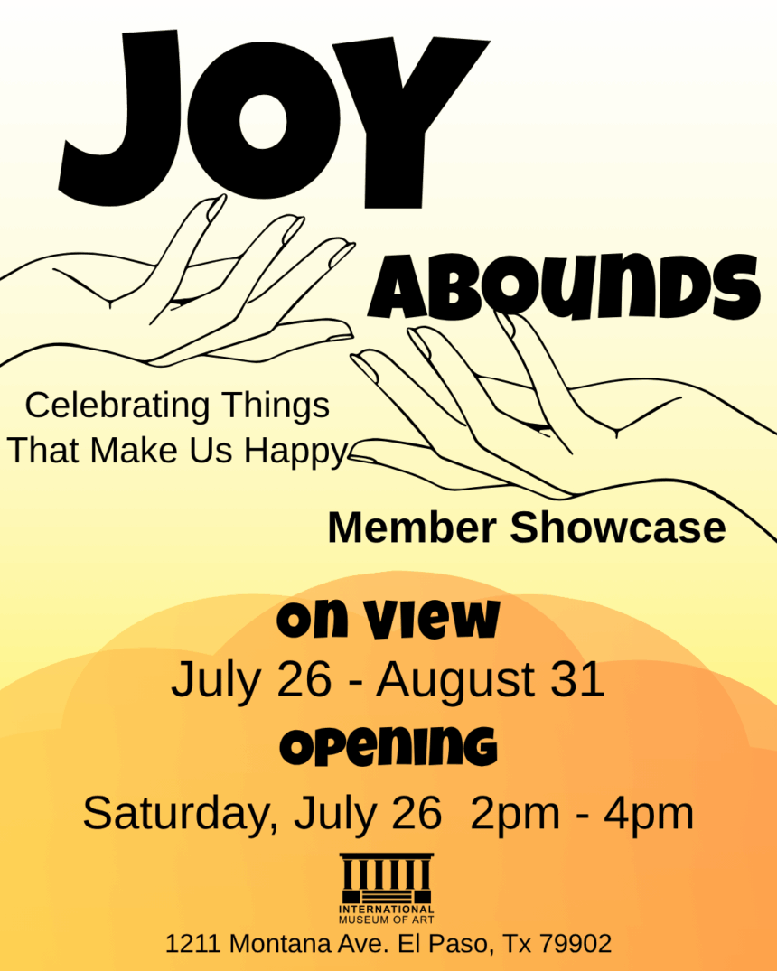 Joy Abounds Member Showcase Flyer Opening Reception