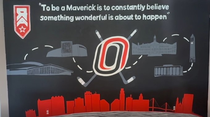 <i>KMTV via CNN Newsource</i><br/>Brent Bean and Alexis Sharkey have been attending Omaha hockey games for 10 years. Their love for the program prompted them to have a mural painted in their home... twice.