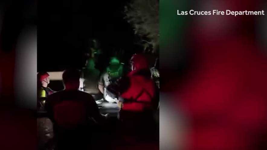 <i>LAS CRUCES Fire Department/KOAT via CNN Newsource</i><br/>A floodwater rescue response led to firefighters getting swept down the Rio Grande in southern New Mexico.