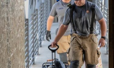 Items the firefighters recovered included essentials like clothes and shoes
