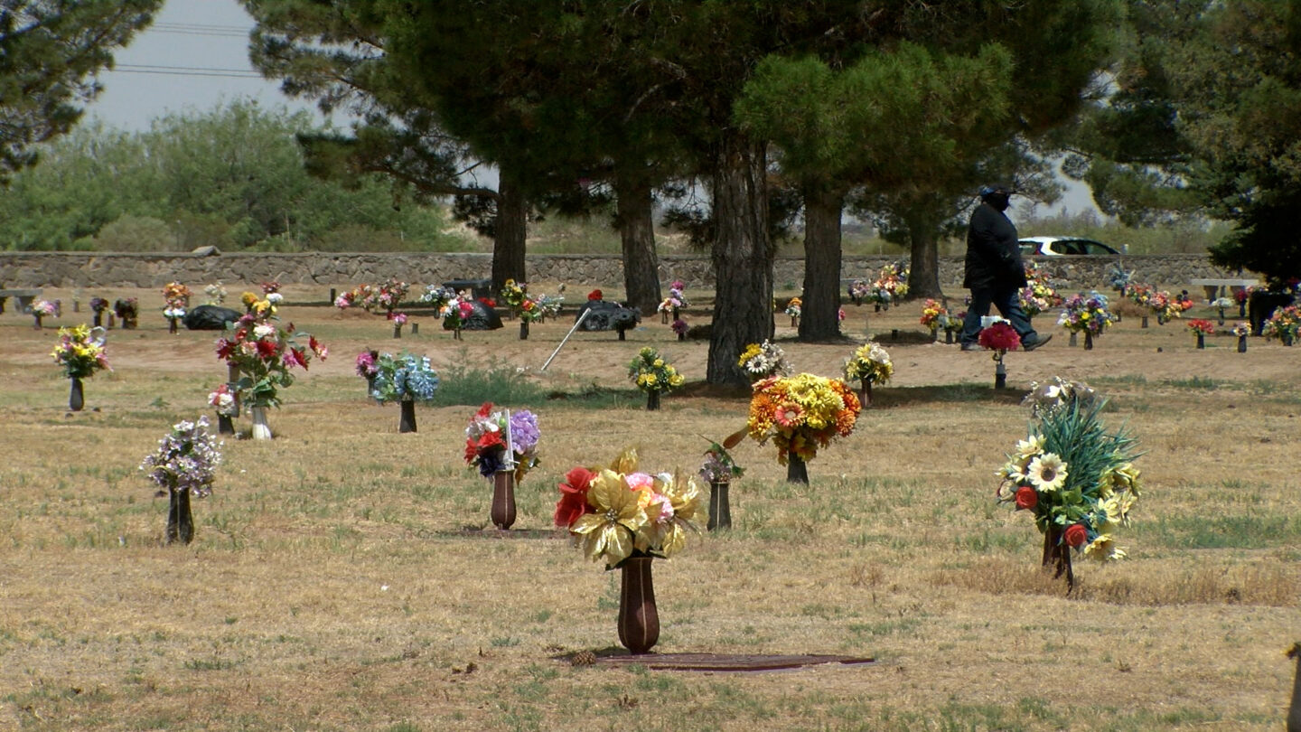 Memory Gardens of the Valley cemetery in Santa Teresa in early June