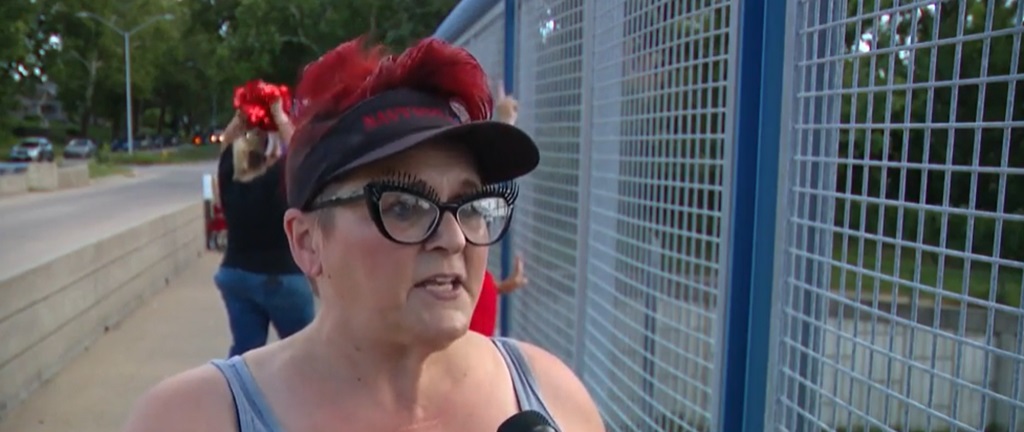 <i>KCCI via CNN Newsource</i><br/>“He was just raging and he tore all of our signs off and hit one of the ladies and flight a sign at me