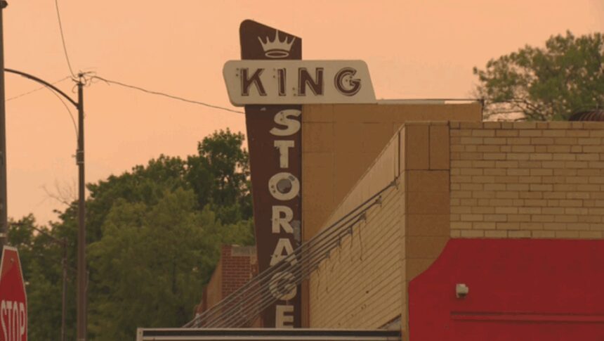 <i>KCNC via CNN Newsource</i><br/>The building housing King Storage in Loveland