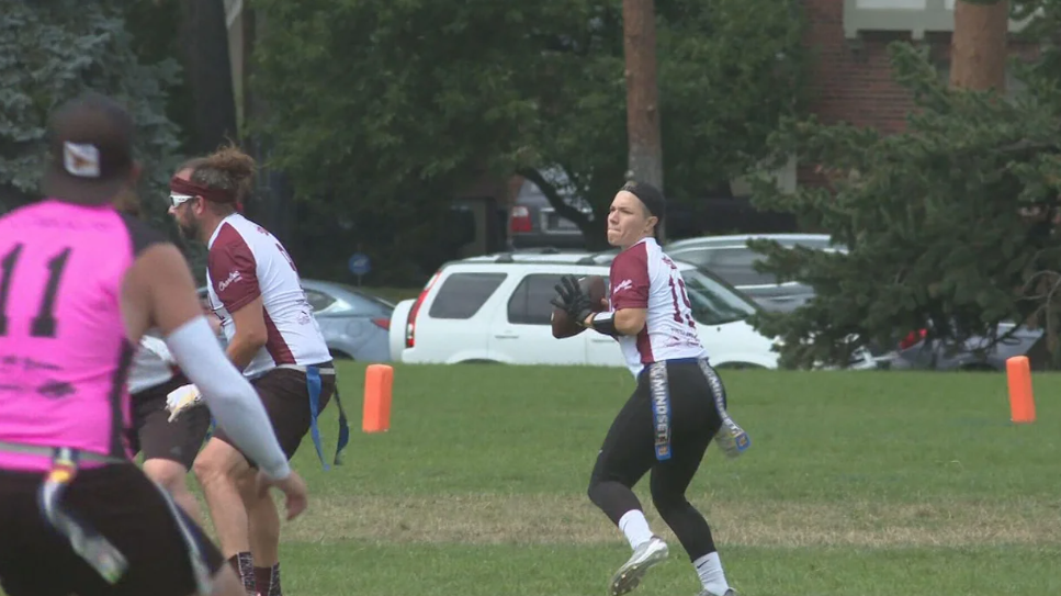 <i>KCNC via CNN Newsource</i><br/>The Denver Gay and Lesbian Flag Football League has opened a new avenue to play football for those who were previously excluded or scared to play.
