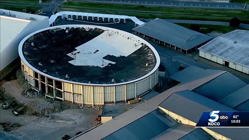 <i>KOCO via CNN Newsource</i><br/>The iconic Jim Norick Arena in Oklahoma City is being demolished