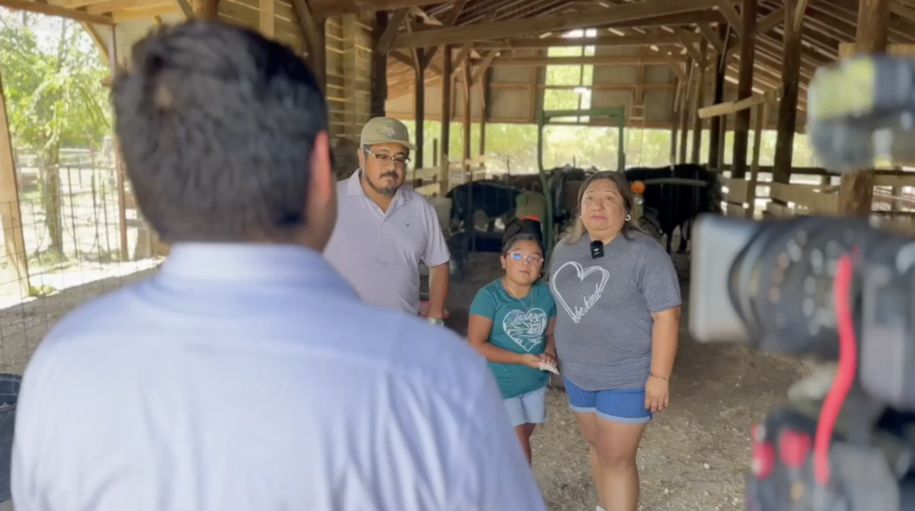 <i>Ezekiel Ramirez/KXXV via CNN Newsource</i><br/>Isabella Castro (right) is heartbroken over the recent theft of her cattle.
