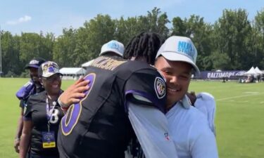 The Baltimore Ravens rolled out the purple carpet