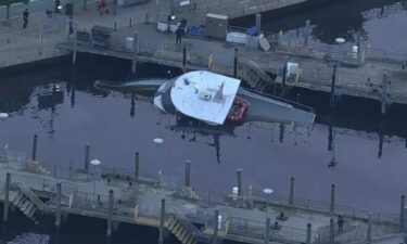 Nearly a dozen people had to be rescued when a boat started to sink Wednesday night in Brooklyn.