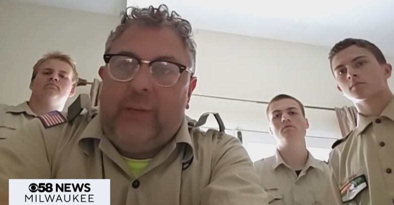 <i>WDJT via CNN Newsource</i><br/>Ryan Schroeder is Boy Scout Troop 851 Leader.