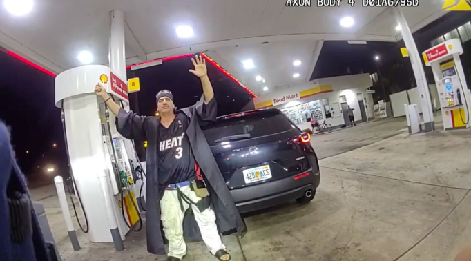 <i>WPTV/Palm Beach Gardens Police Department via CNN Newsource</i><br/>Michael Rodrigues was stopped by Palm Beach Gardens police for speeding about three hours before he was arrested at Palm Beach International Airport with weapons in his car.