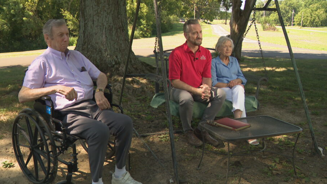<i>WTVF via CNN Newsource</i><br/>The Hyams family said they're among the most recent victims of an asphalt paving scam.