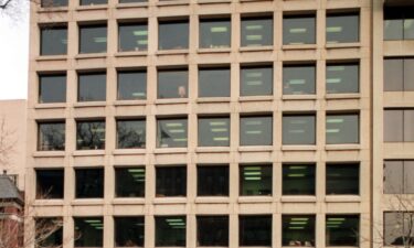 The Corporation for Public Broadcasting offices are seen in January 1990 in Washington