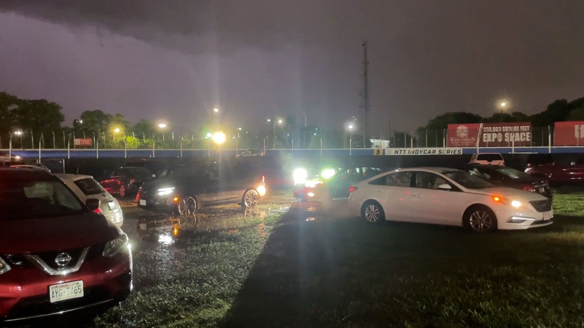 Visitors made their way out of the Wisconsin State Fair grounds