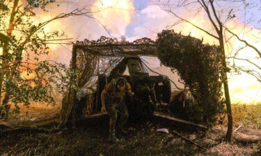 Ukrainian firefighters respond to a blaze after a Russian drone strike in the town of Bilozerske in Donetsk on August 10.
