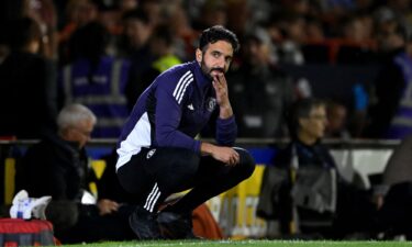 Ruben Amorim looked dejected after his team's performance.