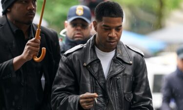 Kid Cudi arrives to testify at the Sean "Diddy" Combs' trial in Manhattan on May 22.