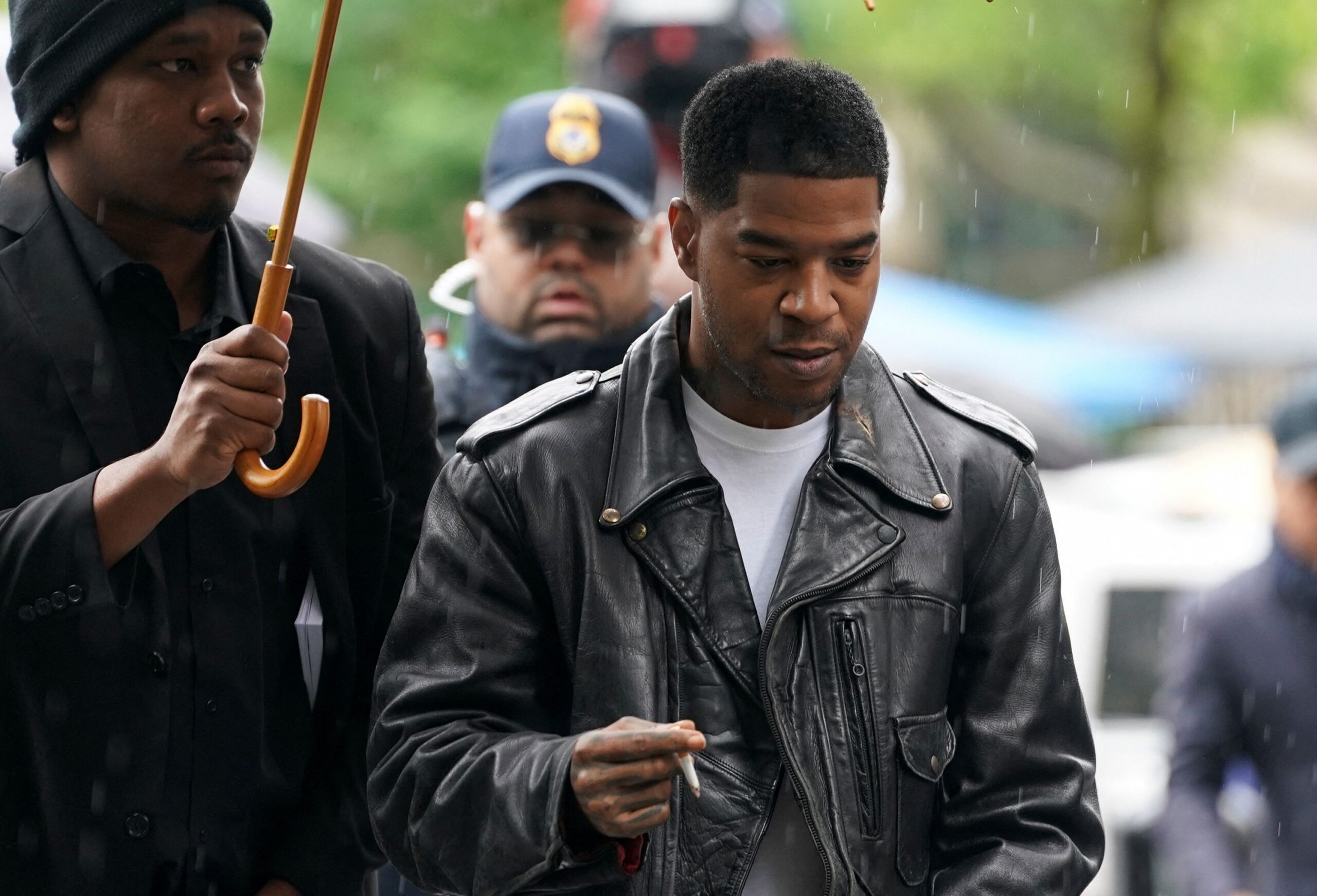 Kid Cudi arrives to testify at the Sean "Diddy" Combs' trial in Manhattan on May 22.