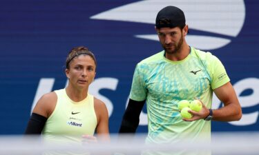 Kristina Mladenovic (front) is one of a number of doubles specialists to criticize the event.