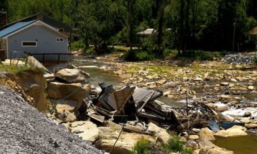 Hurricane Helene damage left in Bat Cave