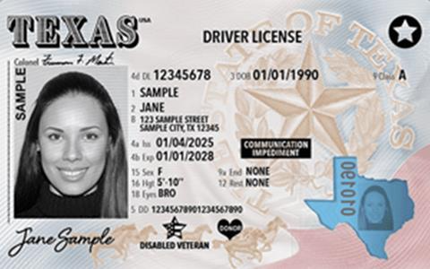 The new Texas driver license and identification card design