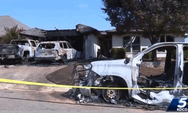 A McClain County deputy receives community support after a fire