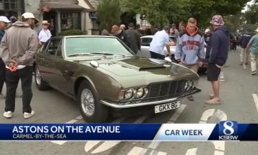 Aston Martin enthusiasts gathered in Carmel-by-the-Sea for "Astons on the Avenue