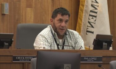 Commissioner Phil Lopez speaks during a UG commission meeting on Thursday