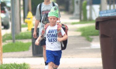 A Newport kindergartner's first day of school turned into a stressful experience after he was directed to the wrong bus stop twice in one day