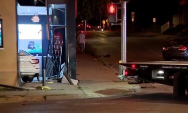 Officers confirmed Monday night to WISN 12 News that a Milwaukee police chase ended with a crash into a cellphone store.