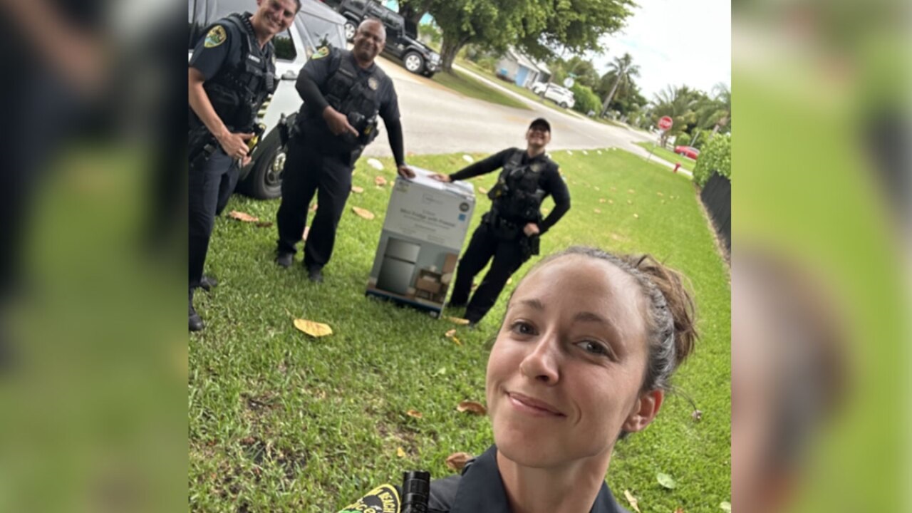 <i>BBPD/WPTV via CNN Newsource</i><br/>After responding to a call