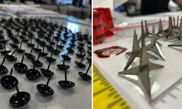 The Verona Police Department says someone is leaving tacks and tire spikes along a dirt trail behind Brookdale Avenue School