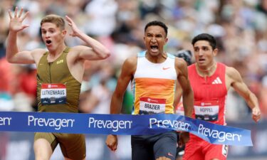 Cooper Lutkenhaus competes in the 800-meter final at the USATF Outdoor Championships last month.
