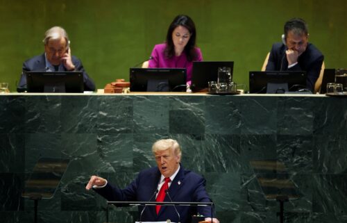 U.S. President Donald Trump addresses the 80th United Nations General Assembly at U.N. headquarters in New York City