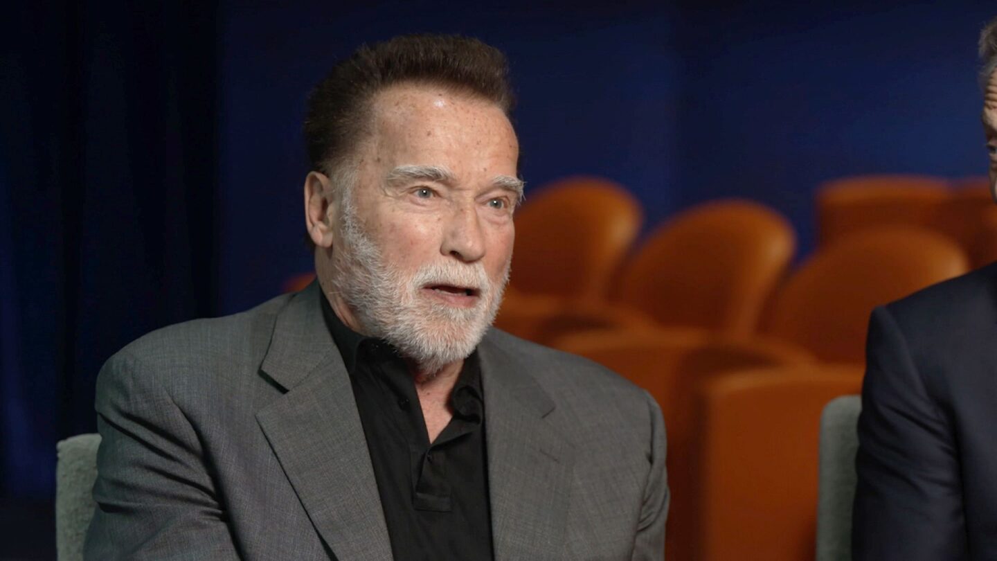 <i>CNN via CNN Newsource</i><br/>Arnold Schwarzenegger talks to CNN on Wednesday