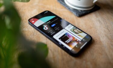 TikTok is seen in the app store of an iPhone on January 8. President Donald Trump is expected to sign an executive order on September 25 that will clear the way for the completion of a deal to sell TikTok’s US assets to a consortium of American investors