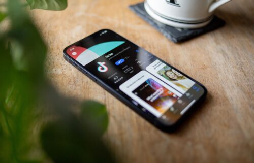 TikTok is seen in the app store of an iPhone on January 8. President Donald Trump is expected to sign an executive order on September 25 that will clear the way for the completion of a deal to sell TikTok’s US assets to a consortium of American investors