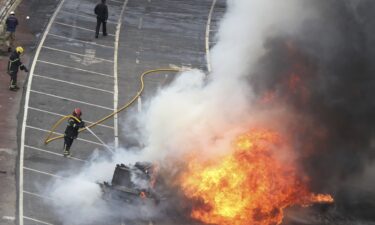 The gas tanker exploded near a highway overpass in Mexico City on September 10.