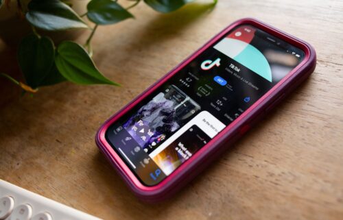 TikTok is seen in the app store of an iPhone on January 8.