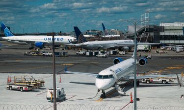 Planes sit on the tarmac at Newark Liberty International Airport on June 2 in Newark