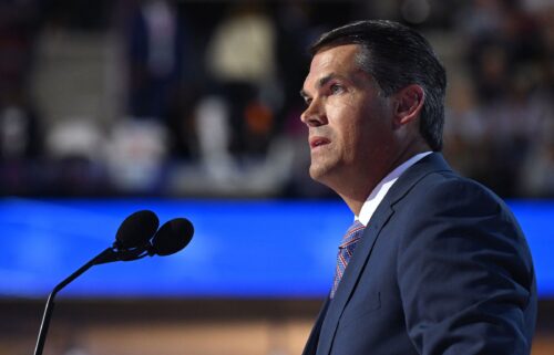 Former Lt. Gov. of Georgia Geoff Duncan speaks at the Democratic National Convention in Chicago on August 21