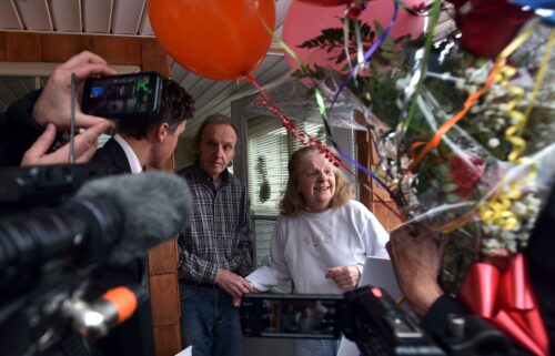 Jo-Ann Snyder and her husband Michael open the door for Publishers Clearing House at her home in Wilkes-Barre Township in 2018. Winners who had been promised lifetime prizes are losing those payments due to Publishers Clearing House's bankruptcy.